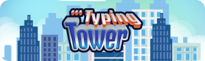 Typing Tower free typing game logo.